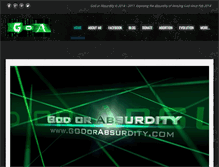 Tablet Screenshot of godorabsurdity.com